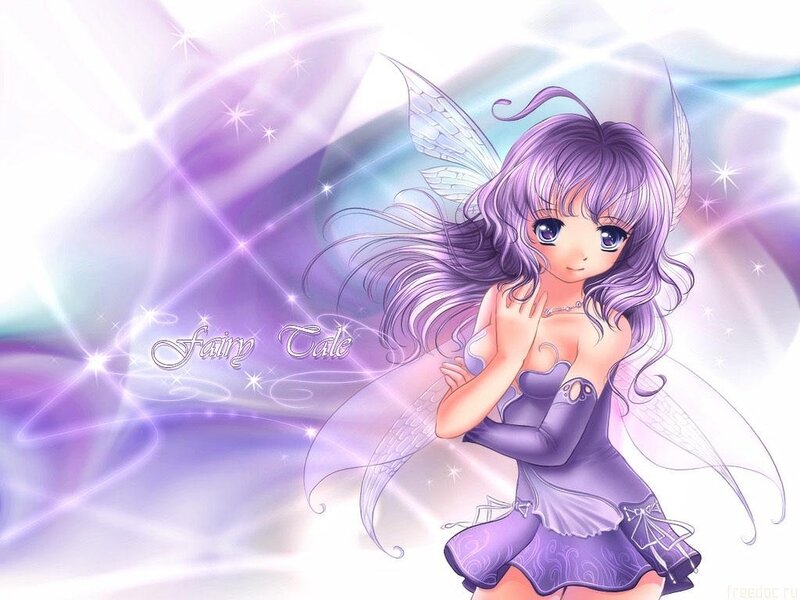 Purple-haired Fairy Girl