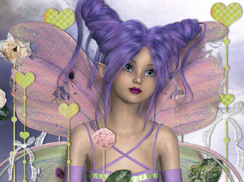 Purple-haired Fairy — Purple, Whimsical