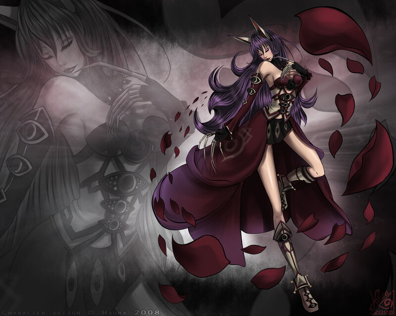 Purple-haired Female Character — Purple
