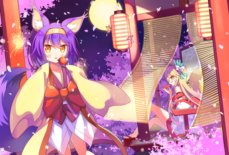 Purple-haired Fox Girl — Purple
