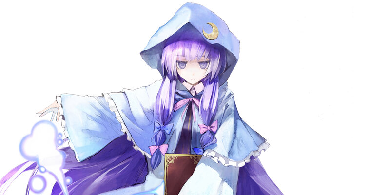 Purple-haired Girl in Cloak