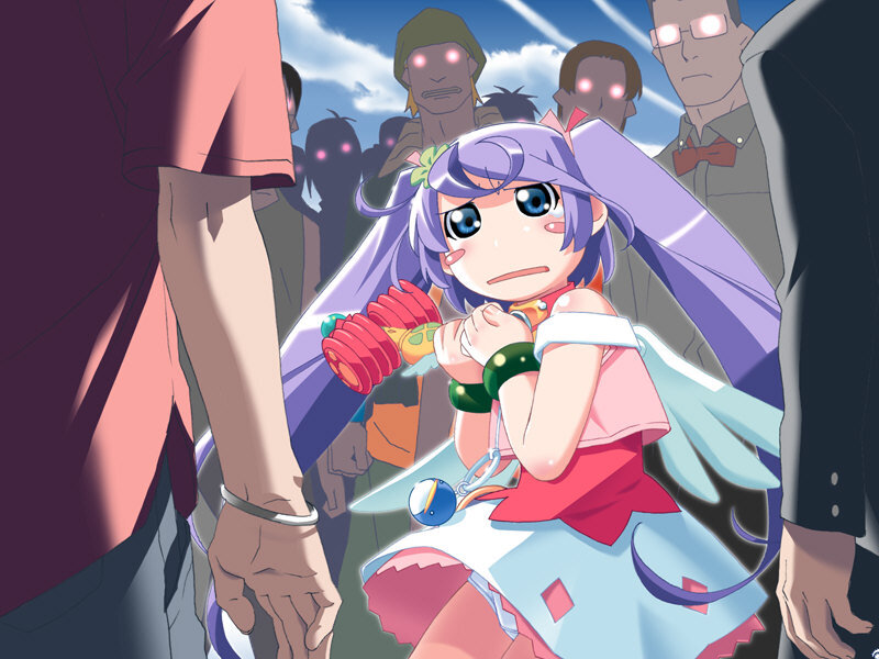 Purple-haired Girl in Distress