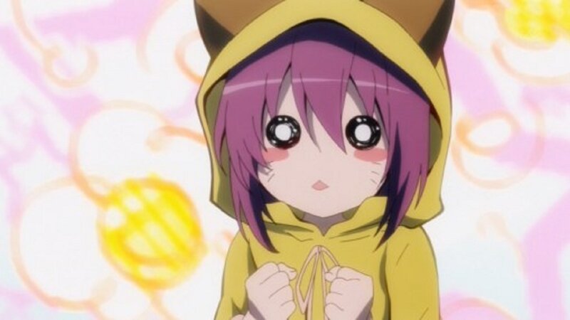 Purple-haired Girl in Hoodie