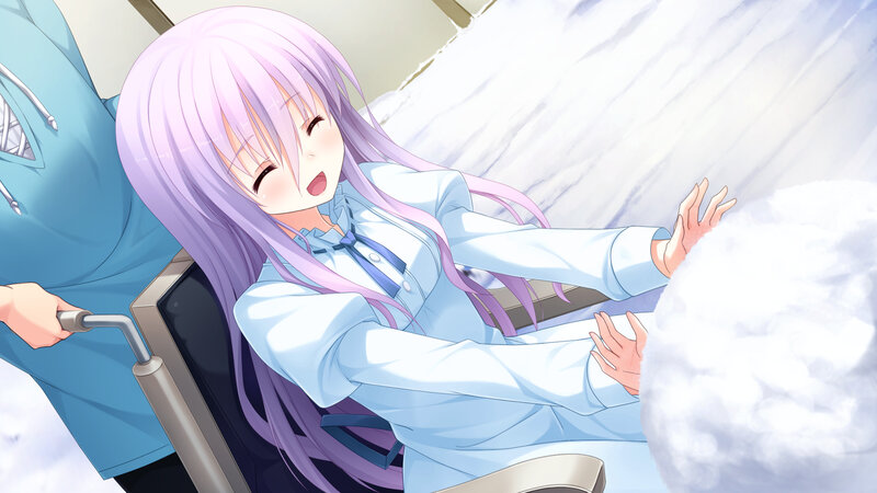 Purple-haired Girl in Wheelchair