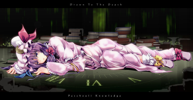 Purple-haired Girl Lying Down — Pink