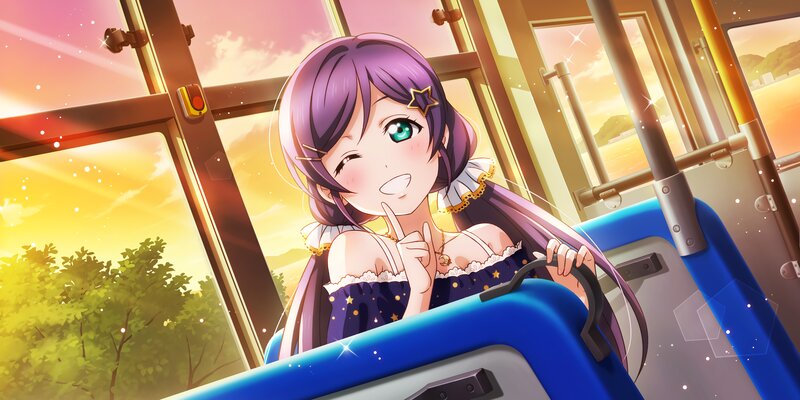 Purple-haired Girl on Bus