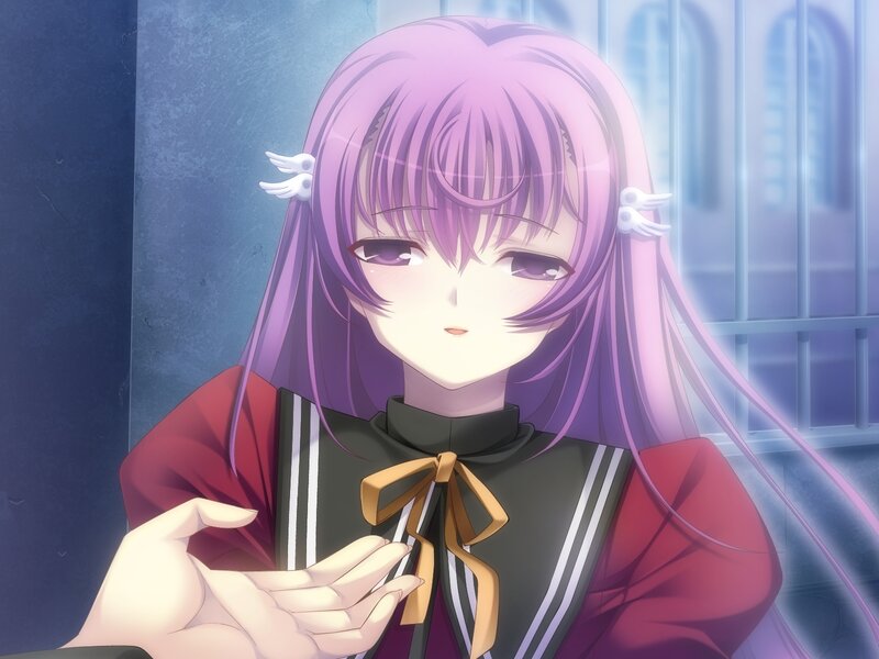 Purple-haired Girl — Purple, Calm
