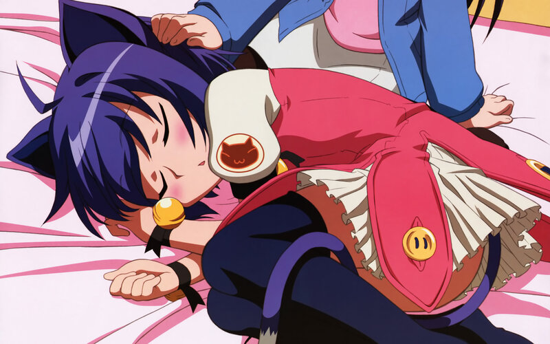 Purple-haired Girl Sleeping — Purple, Peaceful