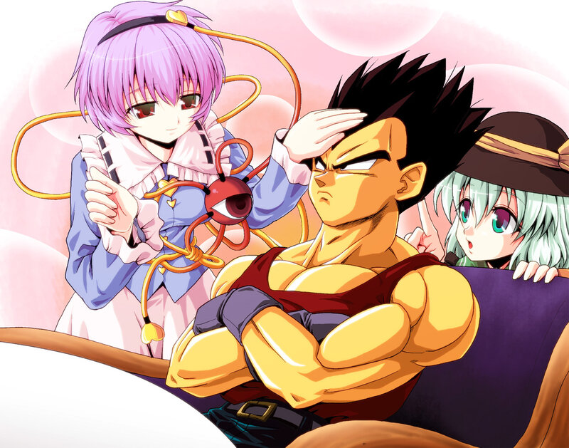 Purple-haired Girl with Dragon — Pink, Playful