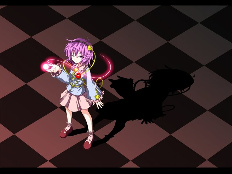 Purple-haired Girl with Energy