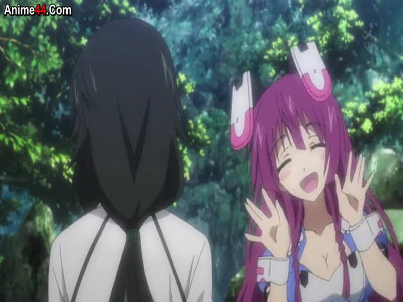 Purple-haired Girl with Headphones