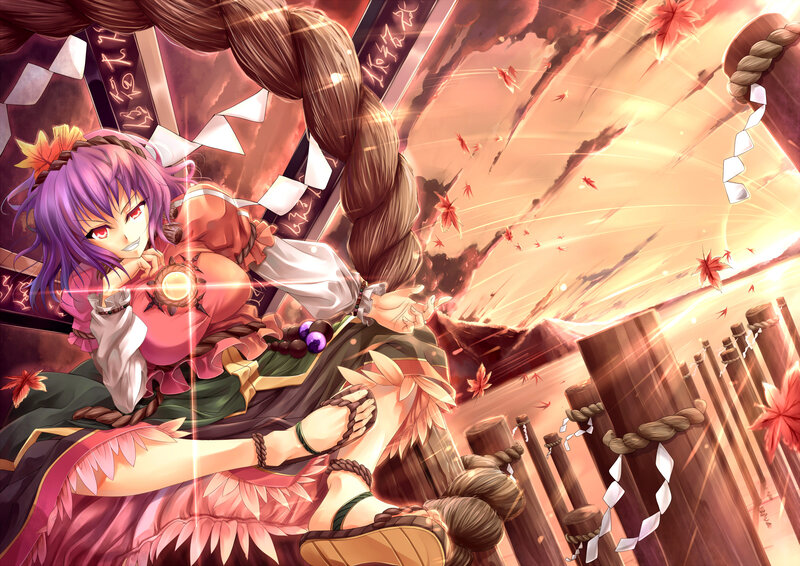 Purple-haired Girl with Staff — Purple