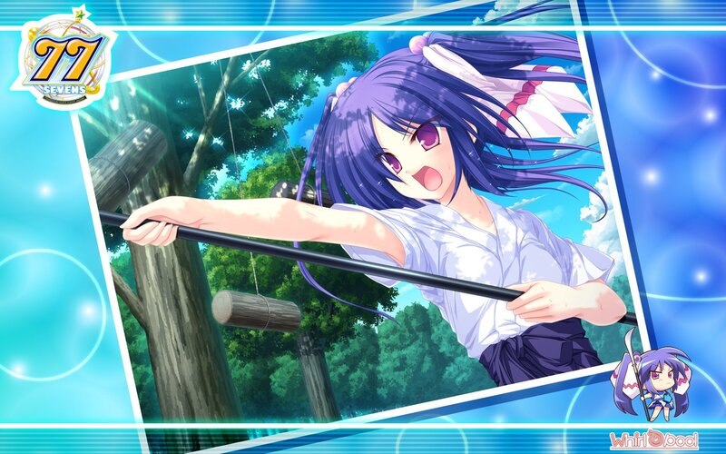 Purple-haired Girl with Staff