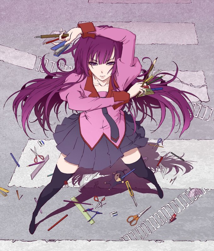 Purple-haired Girl with Tools — Purple