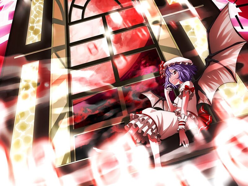 purple-haired girl with wings