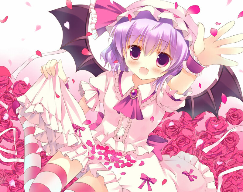 Purple-haired Girl with Wings — Pink
