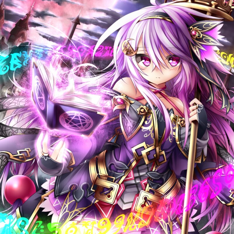 Purple-haired Mage Girl — Purple