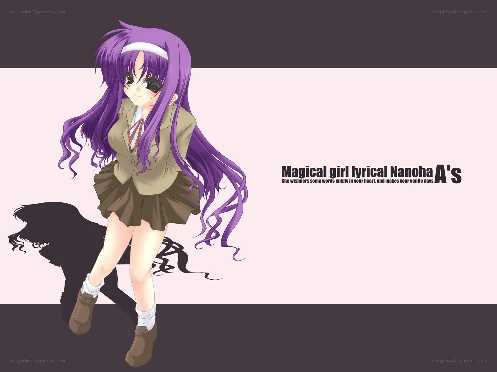 purple-haired magical girl