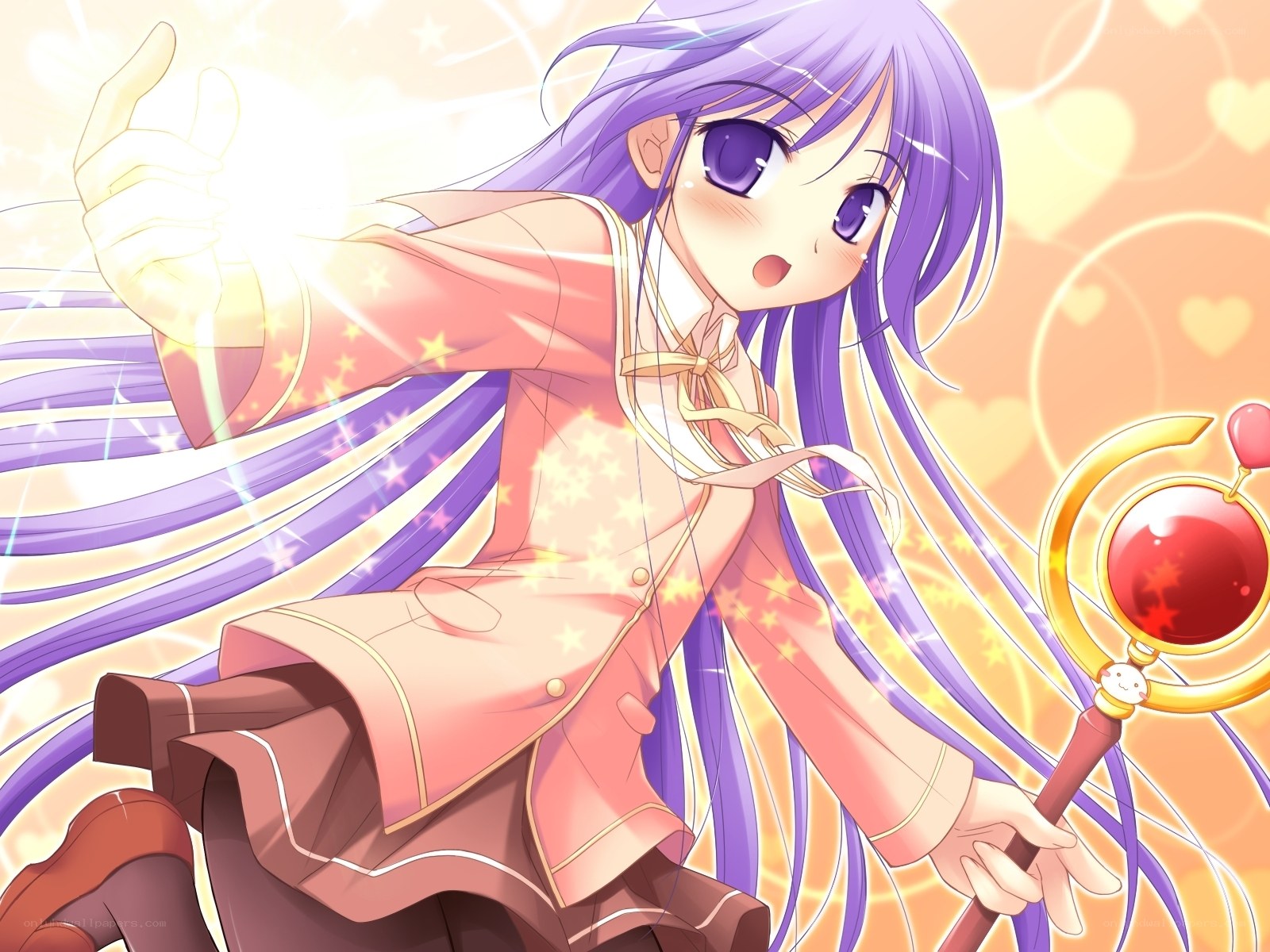 purple-haired magical girl