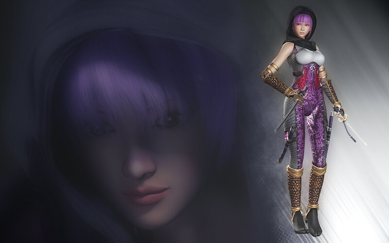 purple-haired ninja warrior