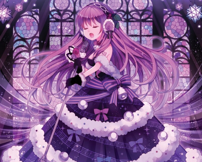 Purple-haired Singer — Purple