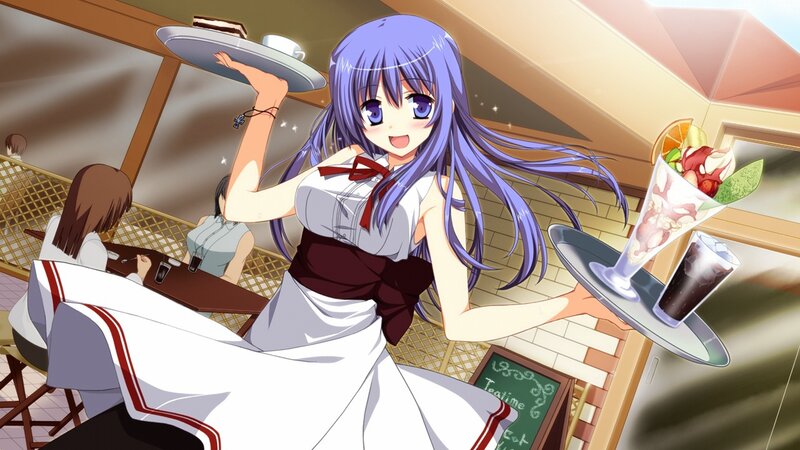 Purple-haired Waitress