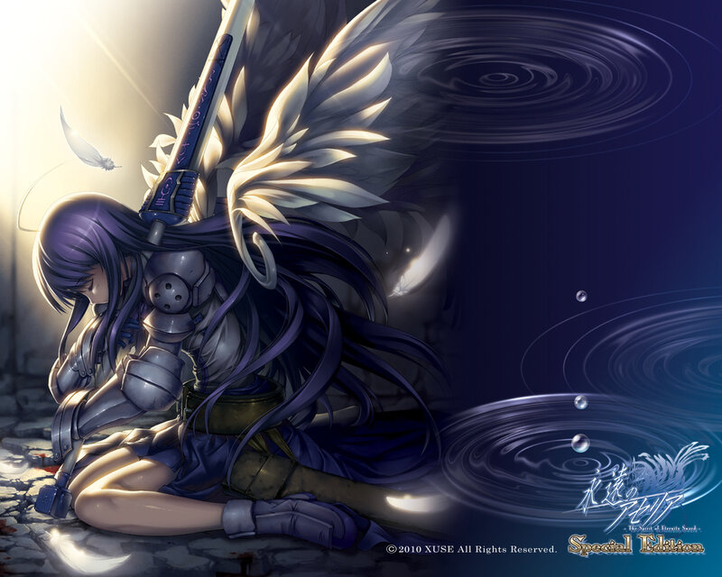 Purple-haired Warrior Girl