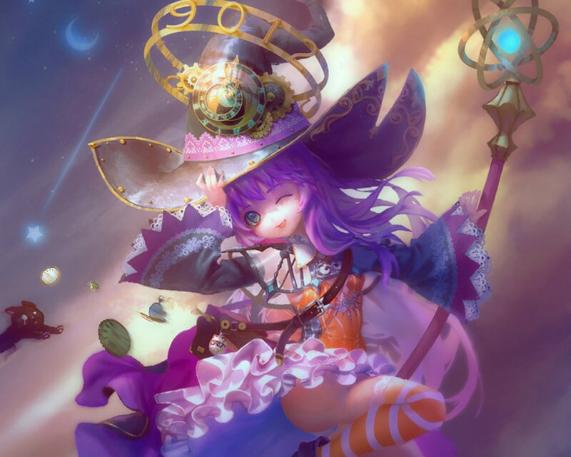 Purple-haired Witch Girl — Purple, Dreamy