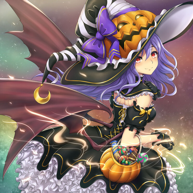 Purple-haired Witch — Purple, Playful, Night