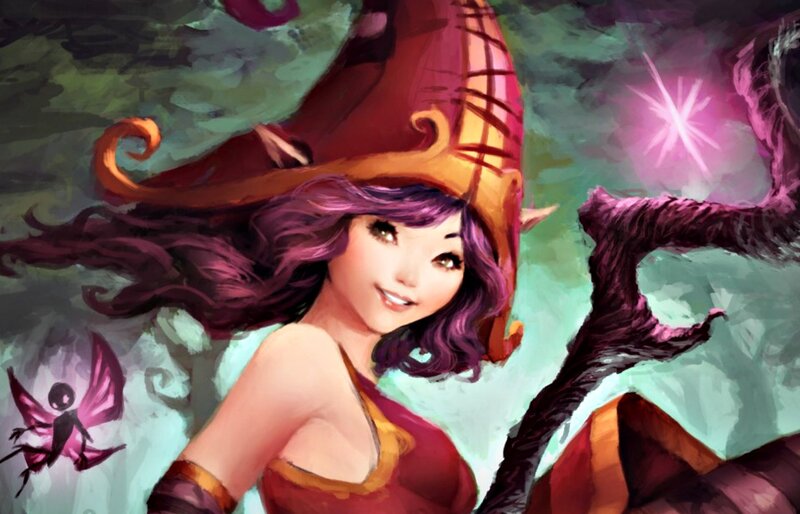 Purple-haired Witch — Purple, Playful