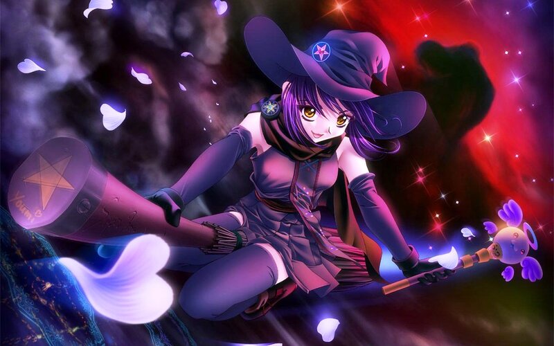 Purple-haired Witch