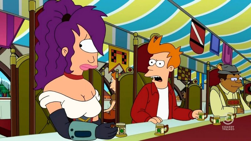 Purple-haired Woman and Man