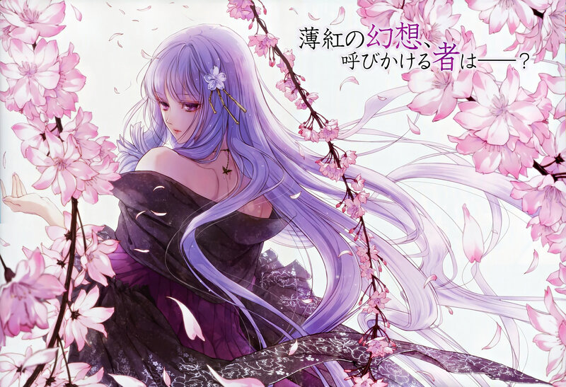 Purple-haired Woman in Dress — Purple