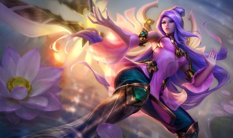Purple-haired Woman in Motion — Purple