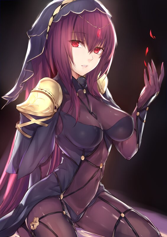 Purple-haired Woman — Purple, Dramatic