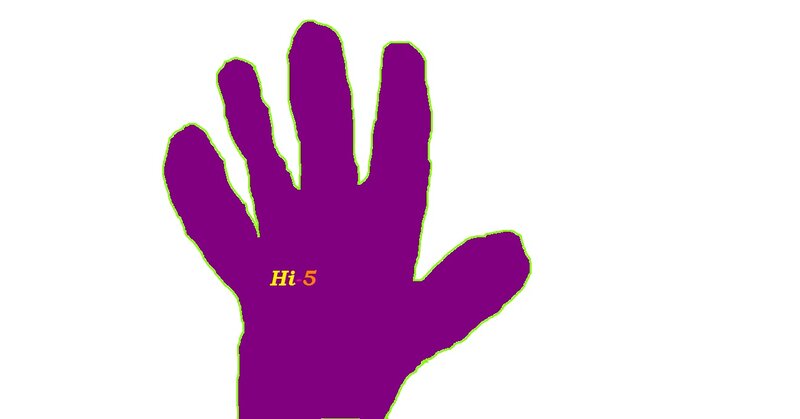 Purple Hand Silhouette
