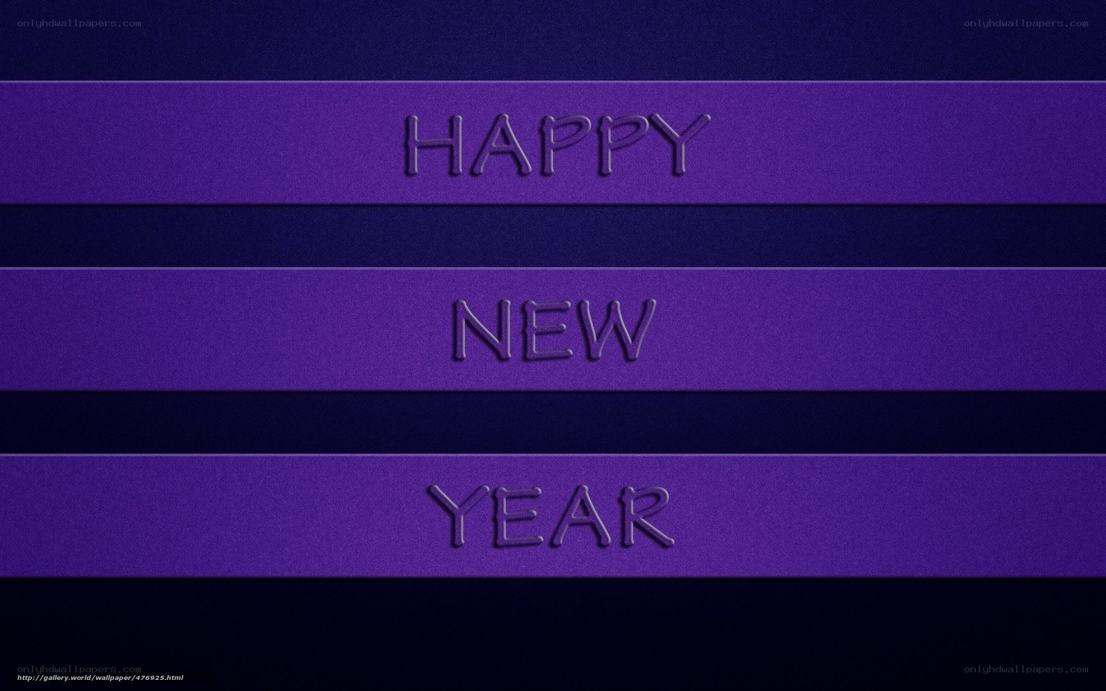 Purple Happy New Year text