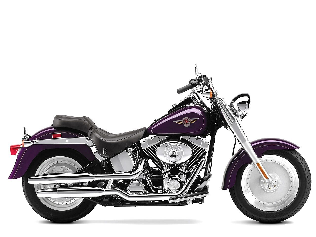 purple harley-davidson motorcycle