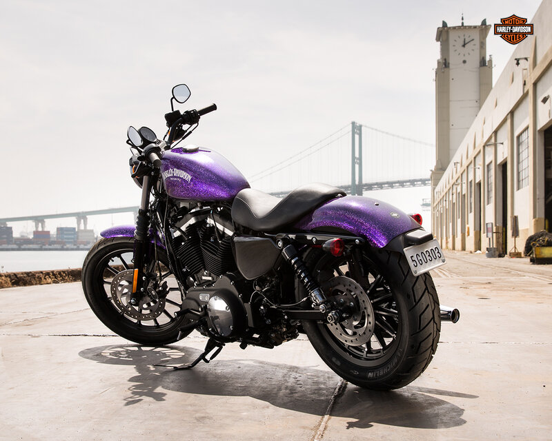 Purple Harley-davidson Motorcycle — Calm