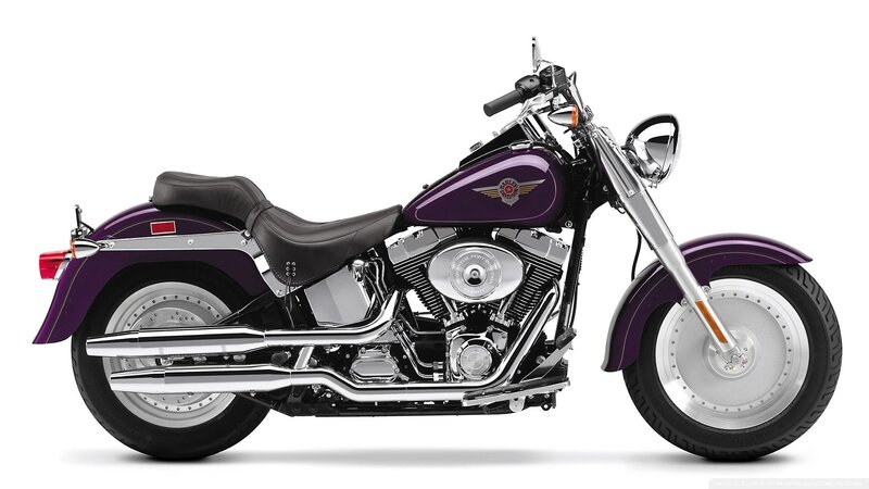 Purple Harley-davidson Motorcycle — Neutral