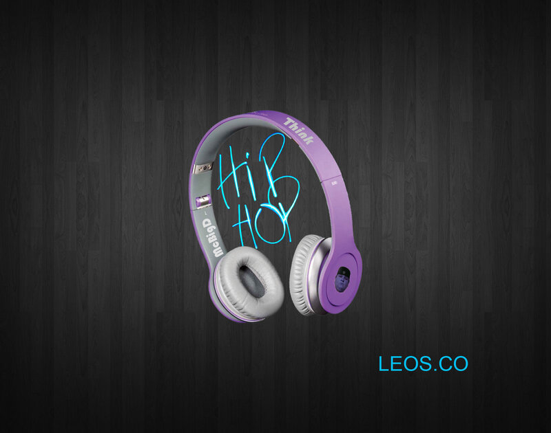 Purple Headphones