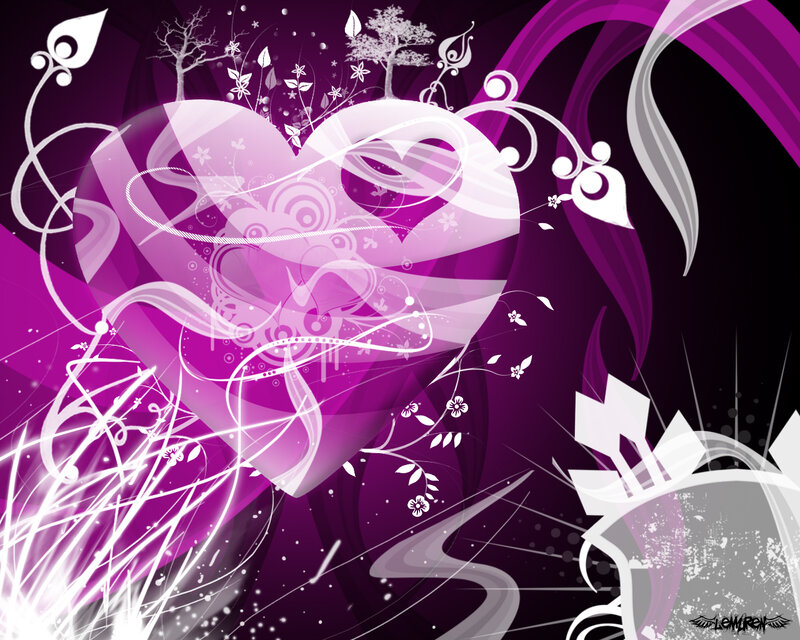 purple heart abstract design