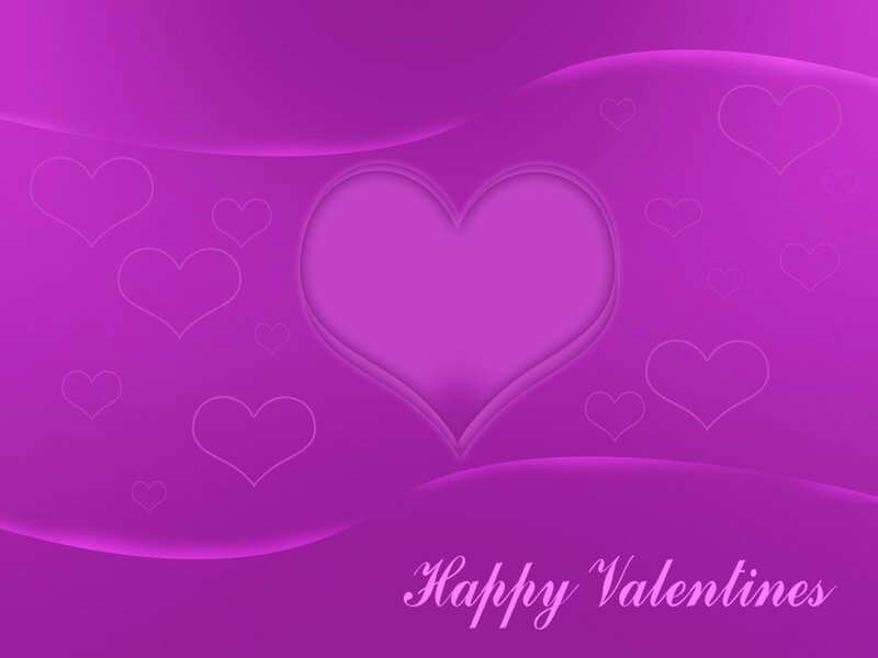 Purple Heart Background — Romantic