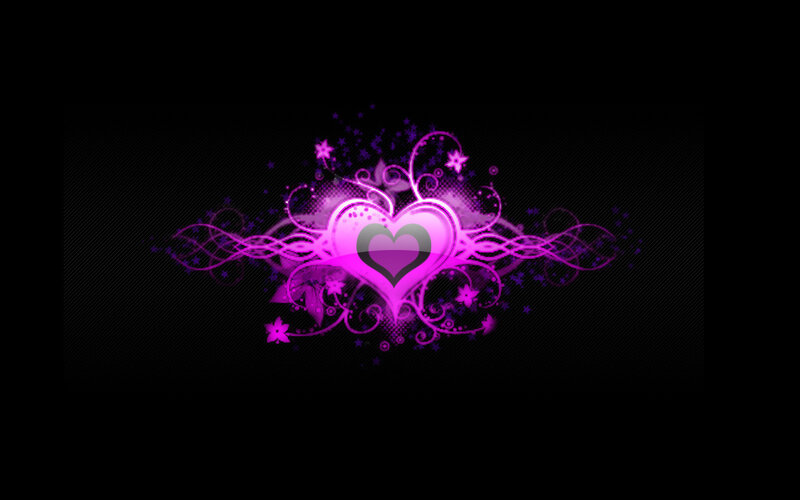 purple heart design wallpaper
