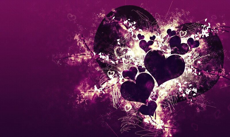 purple heart explosion art