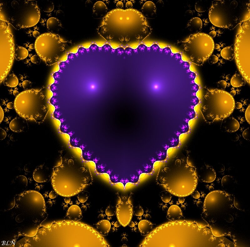 Purple Heart Fractal — Mystical