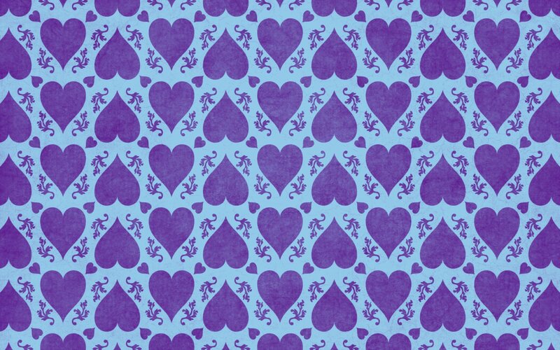 Purple Heart Pattern — Calm, Illustration