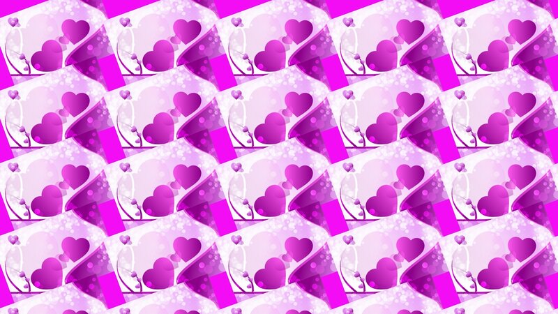 Purple Heart Pattern — Festive