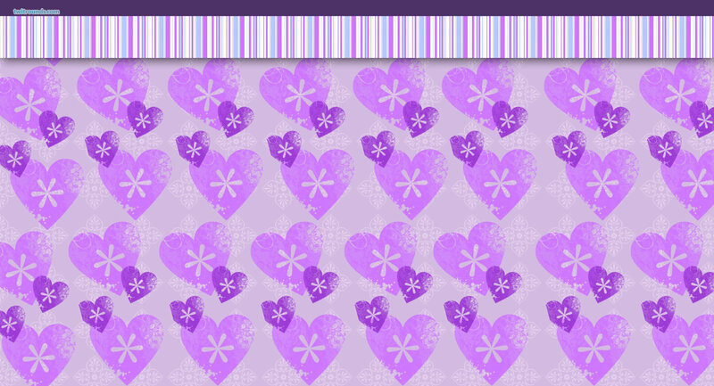 Purple Heart Pattern — Playful