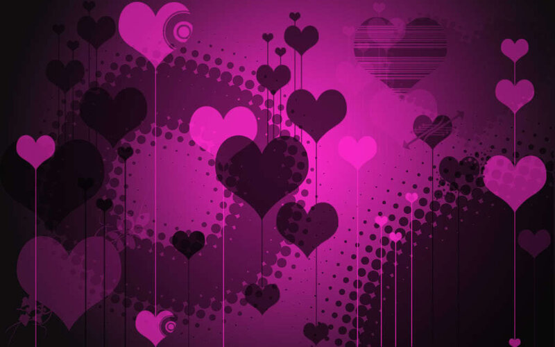 Purple Heart Pattern — Romantic